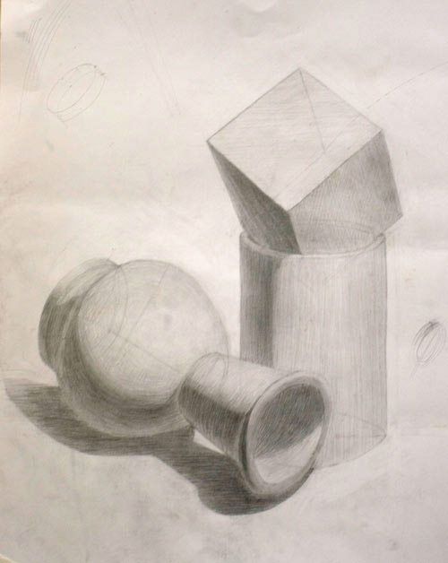 Учимся правильно рисовать куб карандашом: пошаговый урок